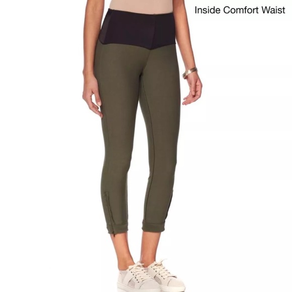 Lysse Pull On Zip Ankle Denim Cuffed Crop Pants - Picture 2 of 8